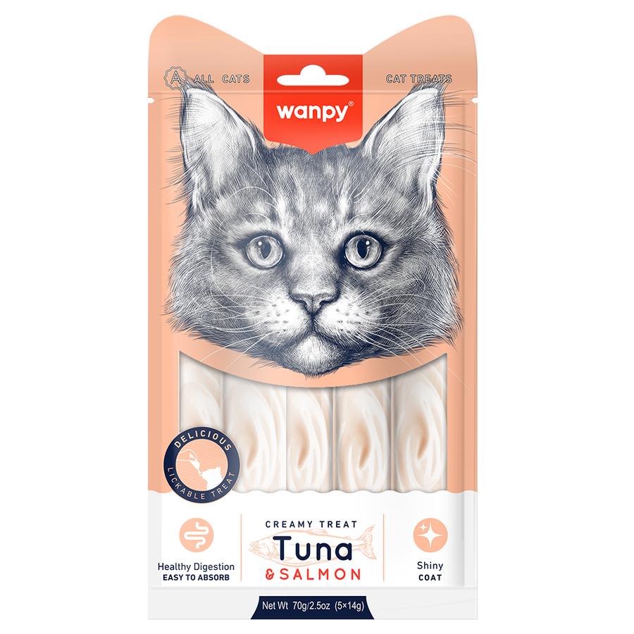 Wanpy Ton&Somon Krema Likit Kedi Ödülü 5x14 Gr