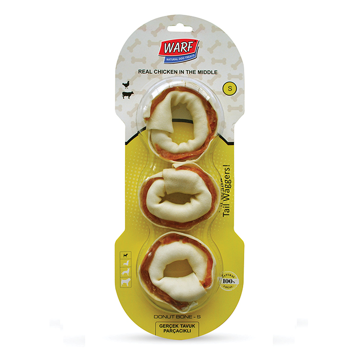 Warf Tavuklu Simit Kemik 8 Cm - 3'lü