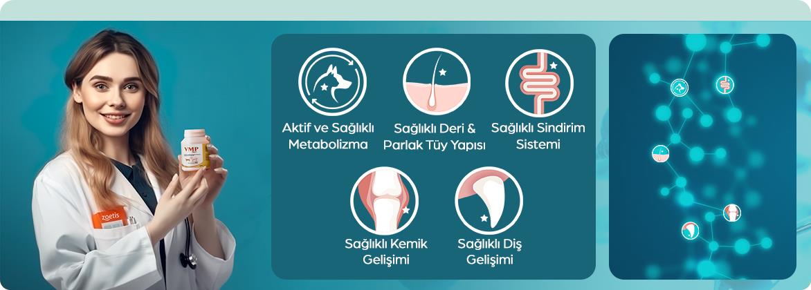 Zoetis Vmp Kedi & Köpek Vitamin Tablet (50 Tablet)