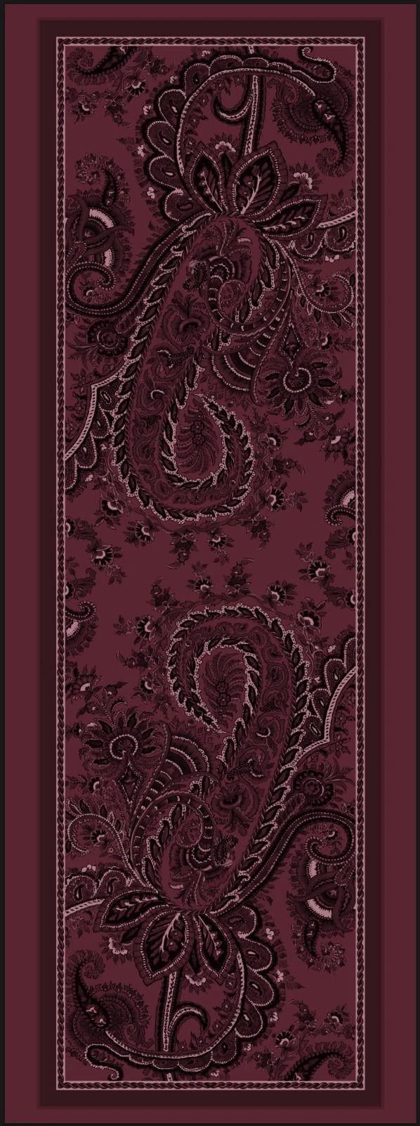BORDEAUX PAİSLEY BORDO