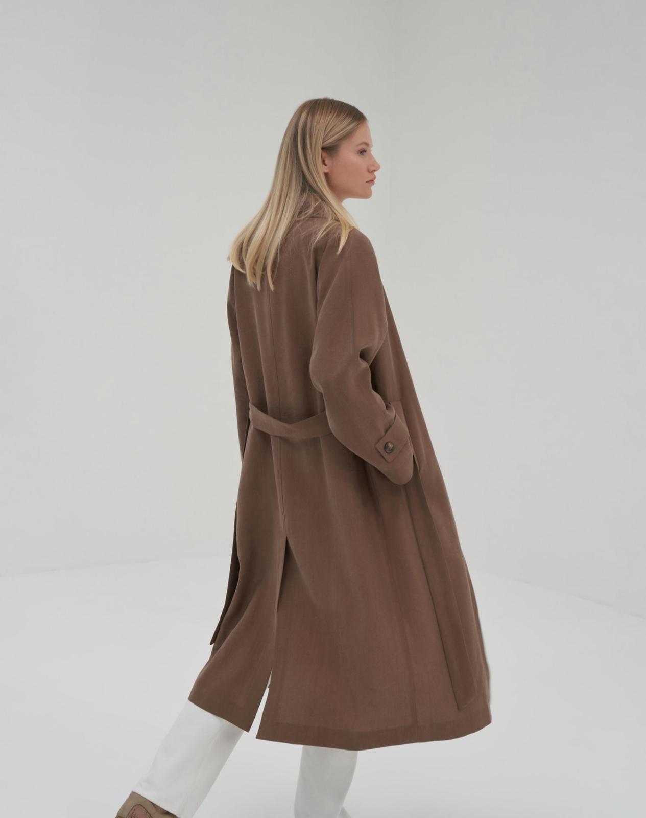 TENSEL TRENCHCOAT Kahverengi