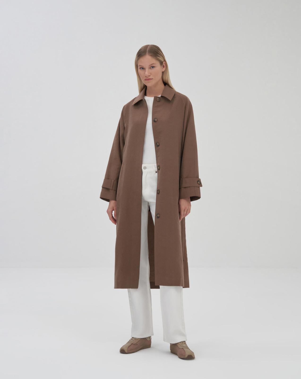 TENSEL TRENCHCOAT Kahverengi