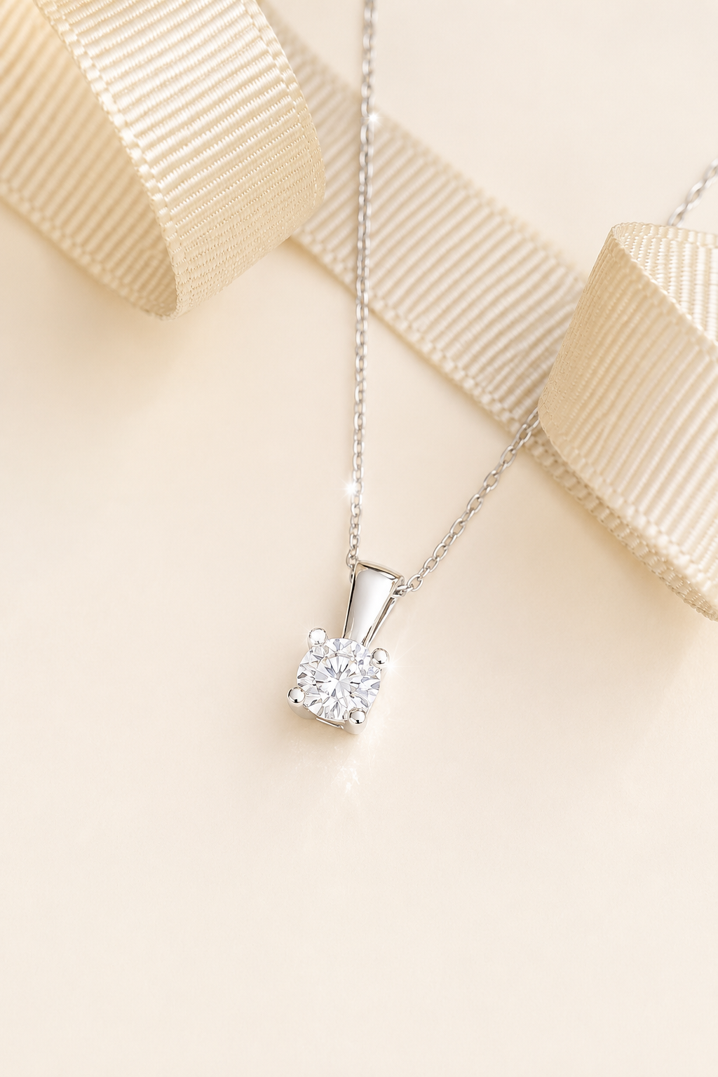925 AYAR 4 TIRNAKLI SWAROVSKİ TAŞLI GÜMÜŞ KOLYE 