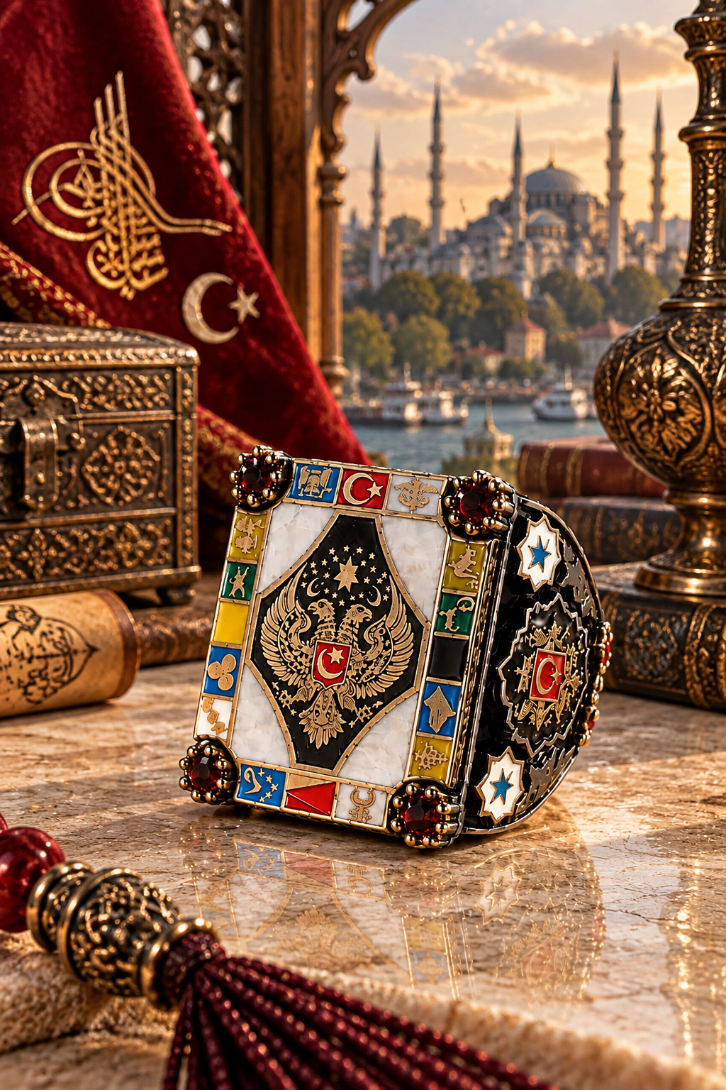 925  AYAR  ÇİFT BAŞLI KARTAL MOTİFLİ TÜRK DEVLETLERİ ERKEK GÜMÜŞ YÜZÜK