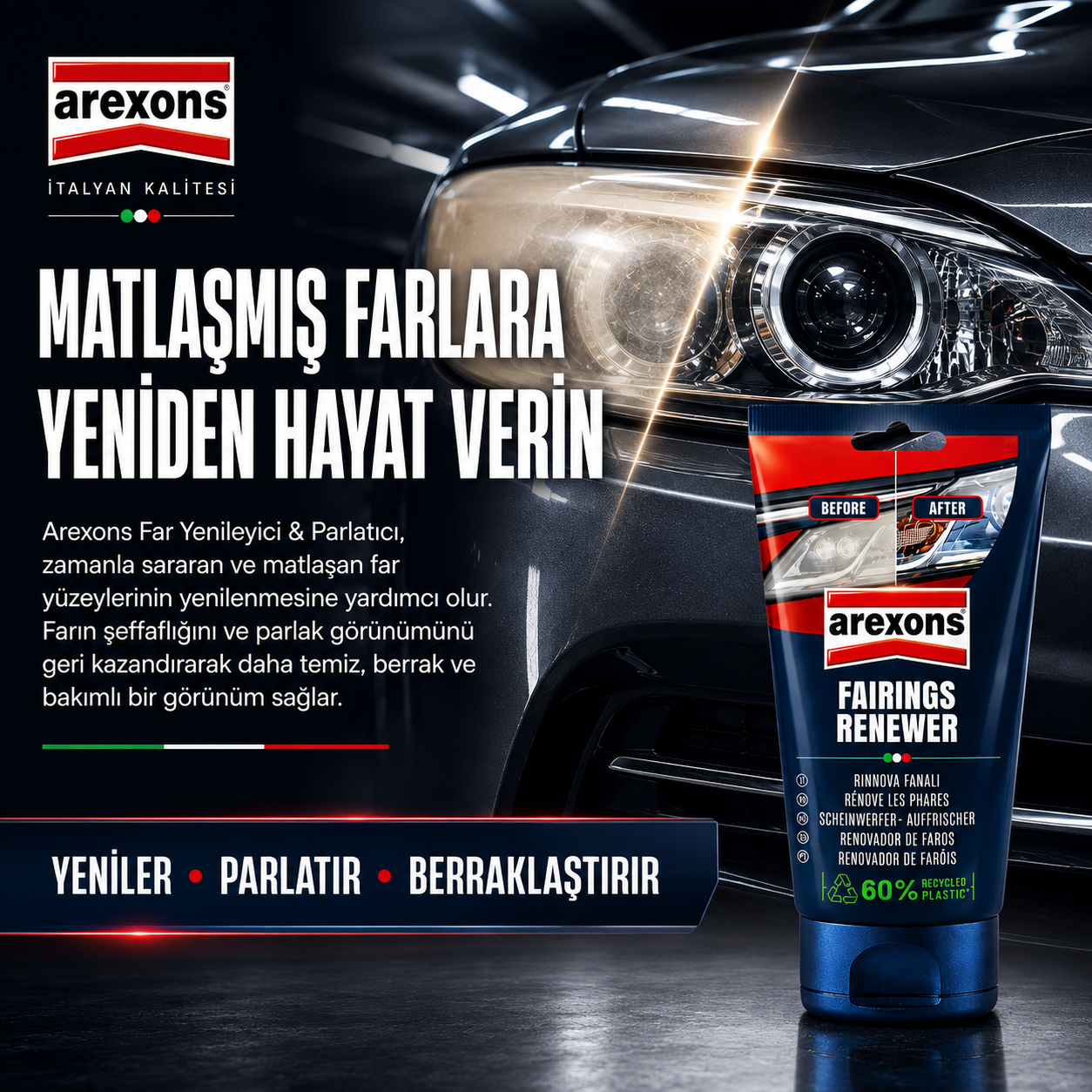 Arexons Far Yenileyici Parlatıcı 150 ml | Auton Detail | Arexons
