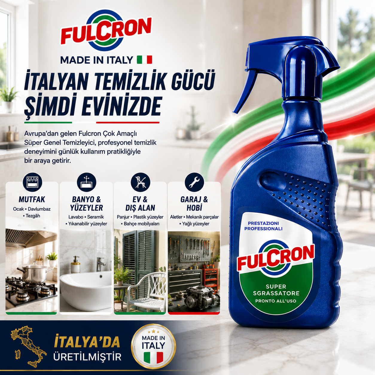 Fulcron Çok Amaçlı Süper Genel Temizleyici 750 ml | Auton Detail | Fulcron