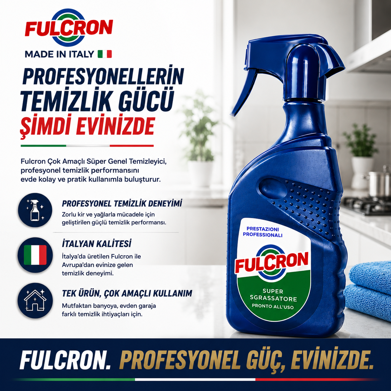 Fulcron Çok Amaçlı Süper Genel Temizleyici 750 ml | Auton Detail | Fulcron