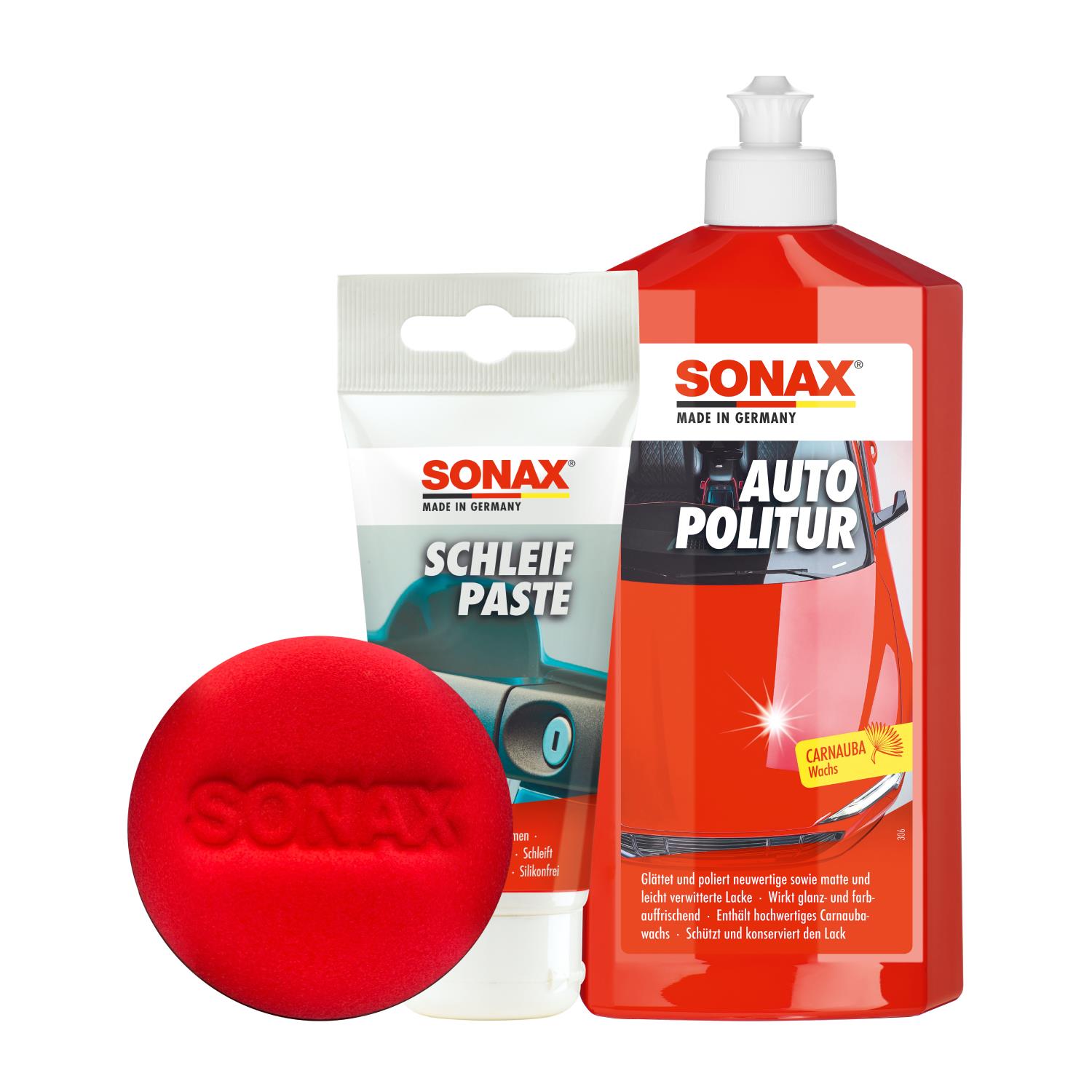 Sonax Hızlı ve Kolay Çizik Giderme ve Parlatma Seti (Eko) | Auton Detail | Sonax