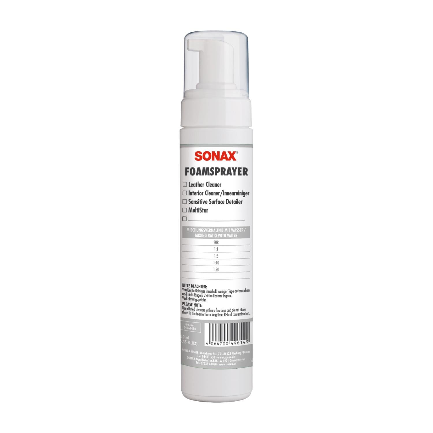 Sonax Püskürtücü Şişe 250 ml
