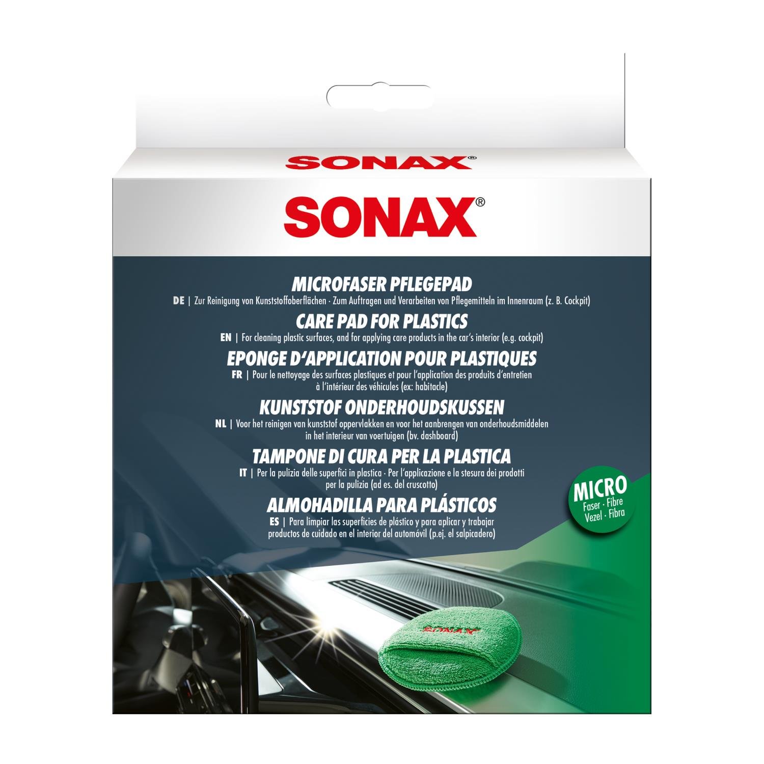 Sonax Torpido ve Plastik Temizleme Pedi