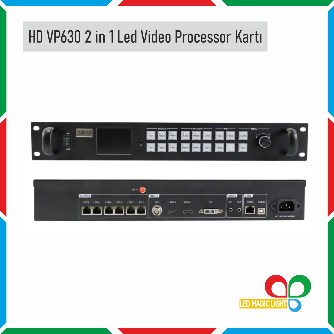HD VP 630 2 in 1 LED VIDEO PROCESSOR