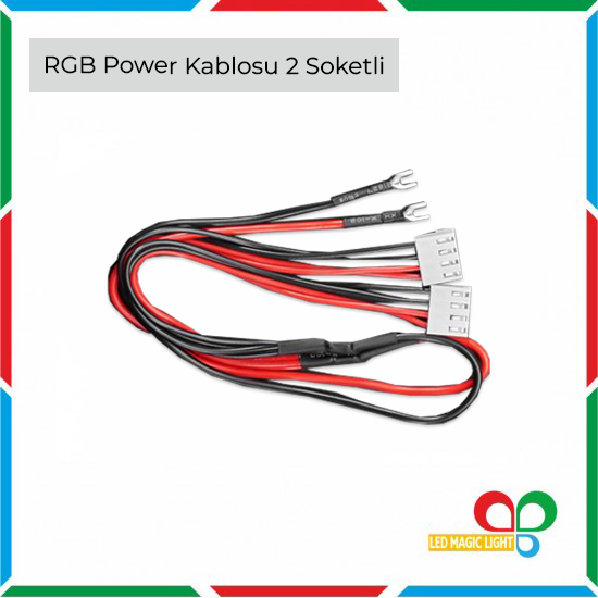 RGB POWER KABLOSU 2 SOKETLİ