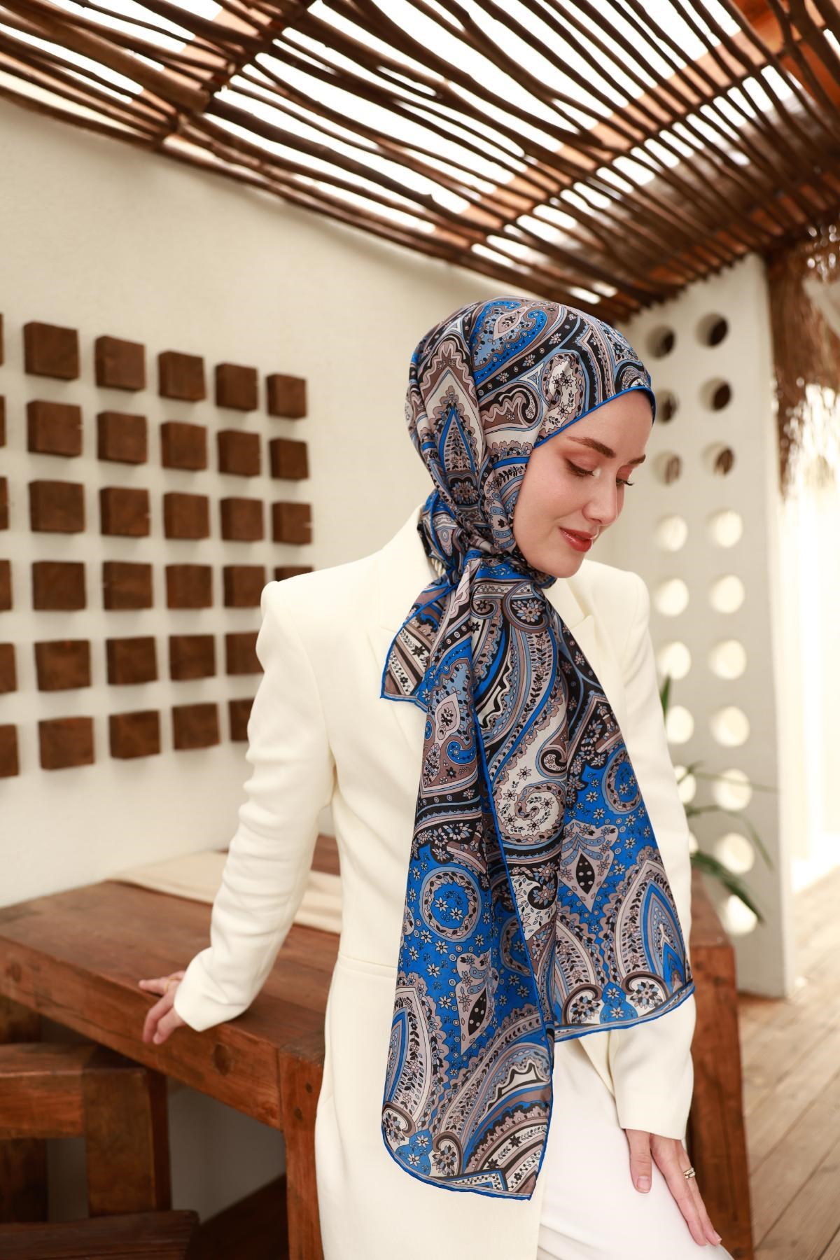 %100 Vual İpek Şal 441001-22