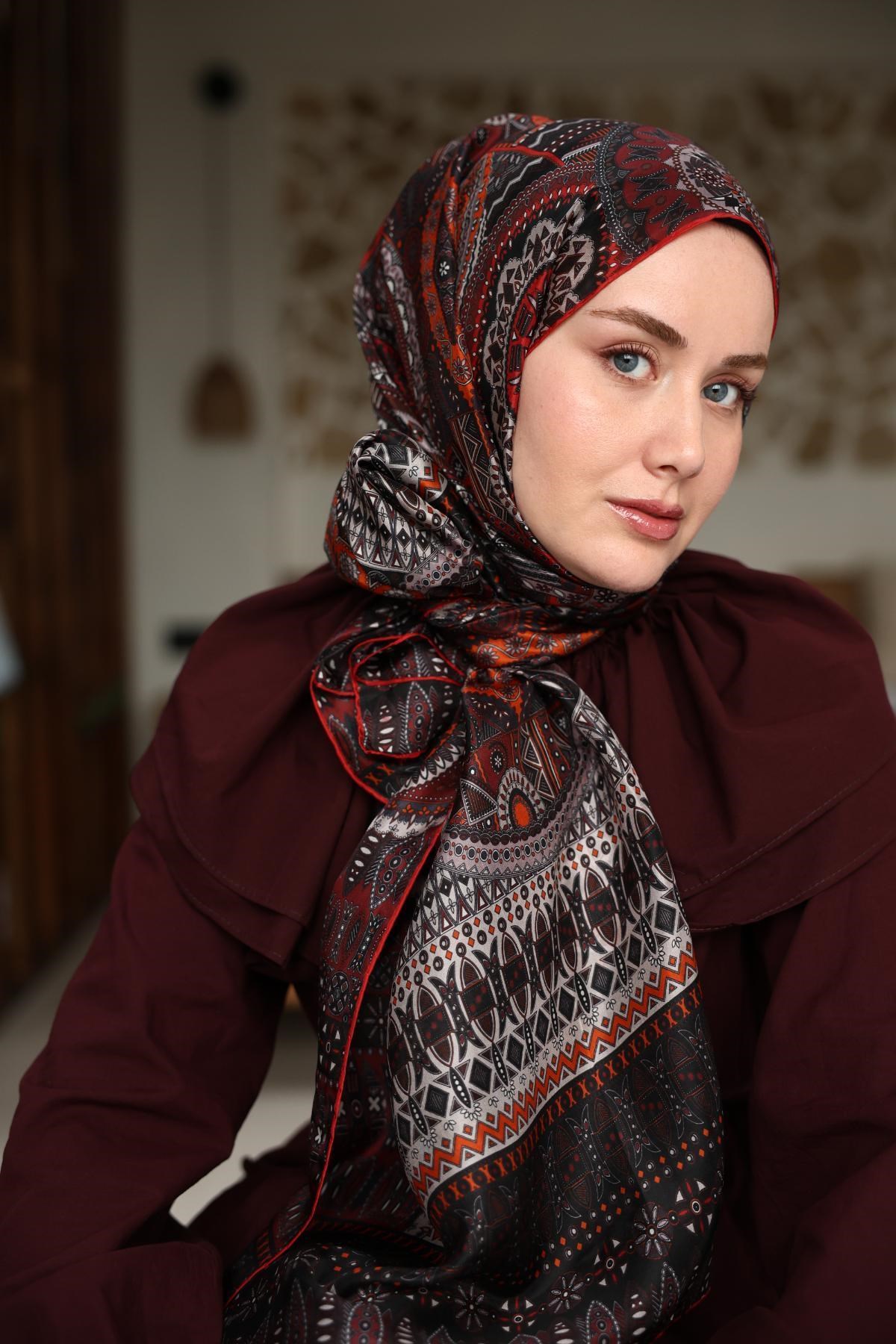 %100 Vual İpek Şal 441002-02