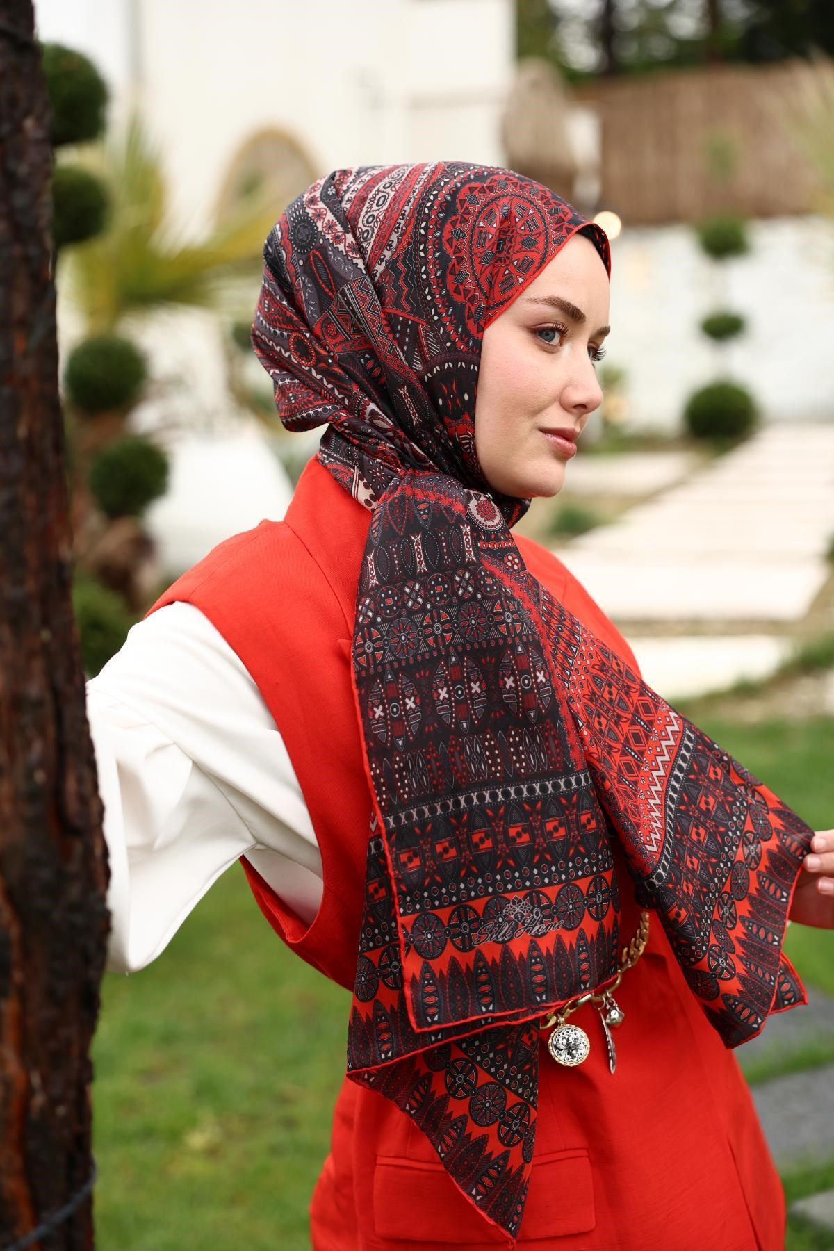 %100 Vual İpek Şal 441002-10