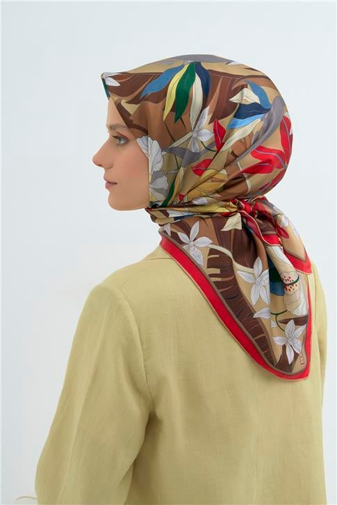 Armine  Saf İpek Twill Eşarp 9500D 86