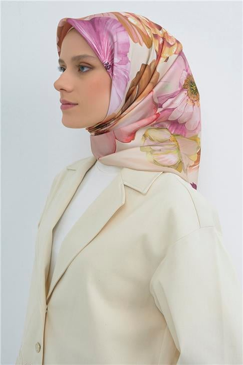 Armine  Saf İpek Twill Eşarp 9503D 01