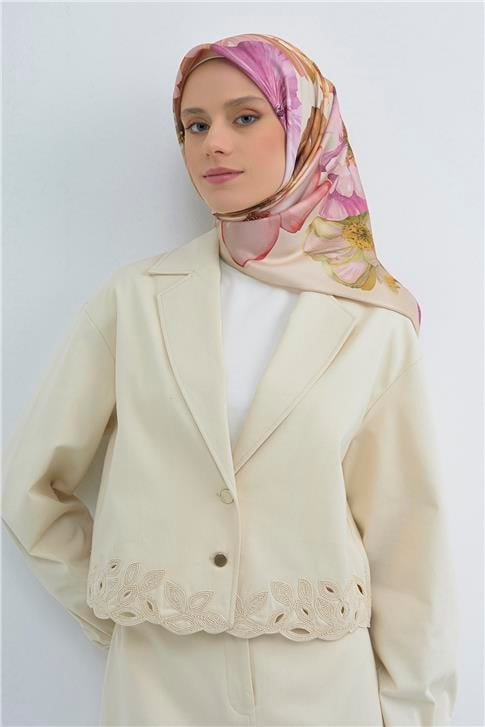 Armine  Saf İpek Twill Eşarp 9503D 01