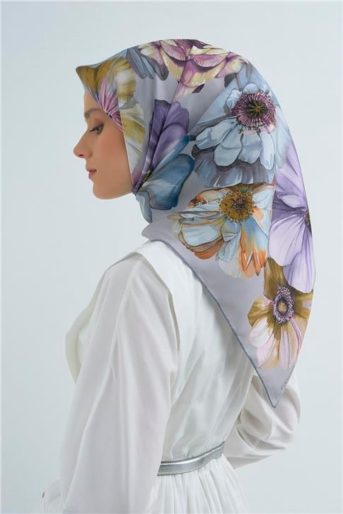 Armine  Saf İpek Twill Eşarp 9503D 04