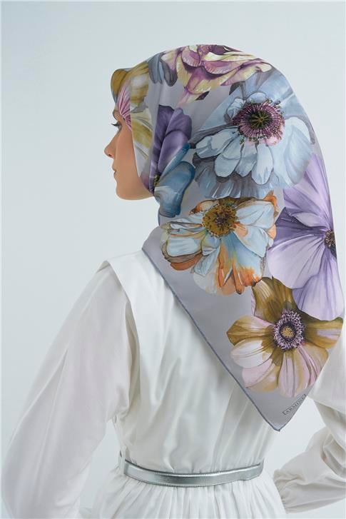 Armine  Saf İpek Twill Eşarp 9503D 04
