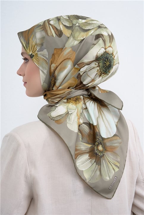 Armine  Saf İpek Twill Eşarp 9503D 05