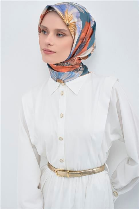 Armine  Saf İpek Twill Eşarp 9503D 85