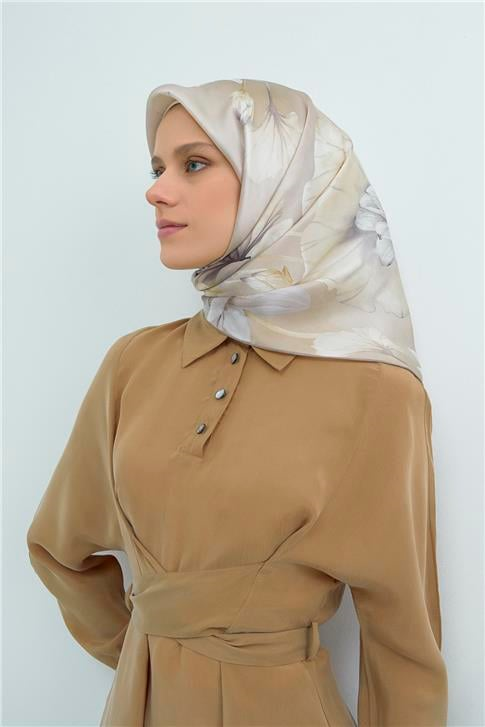 Armine  Saf İpek Twill Eşarp 9505D 84