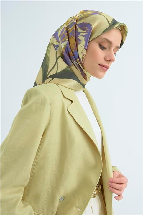 Armine  Saf İpek Twill Eşarp 9506D 01