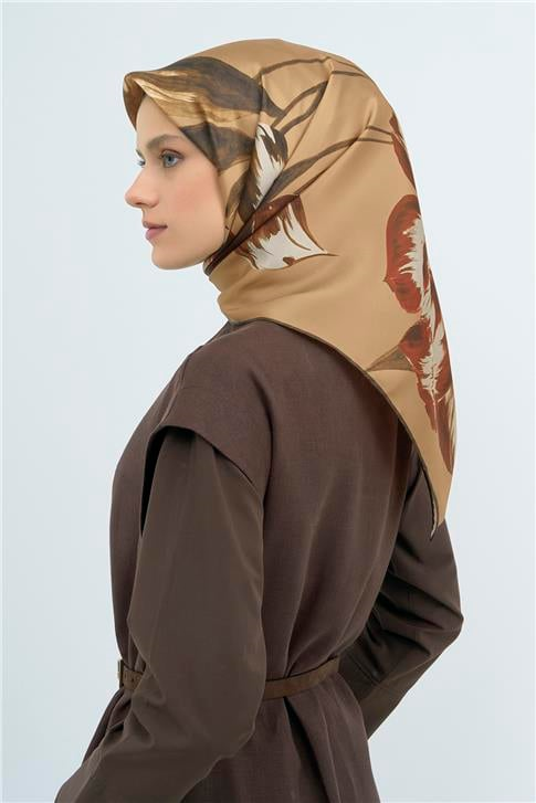 Armine  Saf İpek Twill Eşarp 9506D 82
