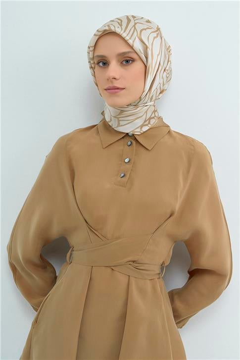 Armine  Saf İpek Twill Eşarp 9511D 02