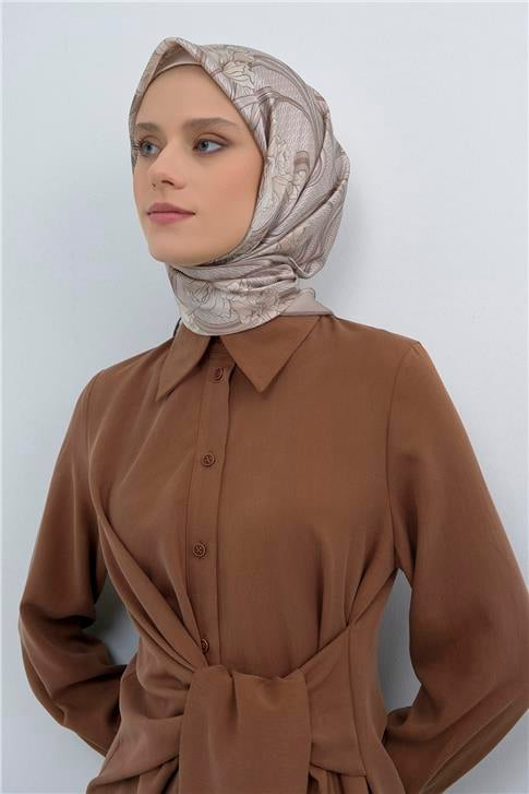 Armine  Saf İpek Twill Eşarp 9512D 01