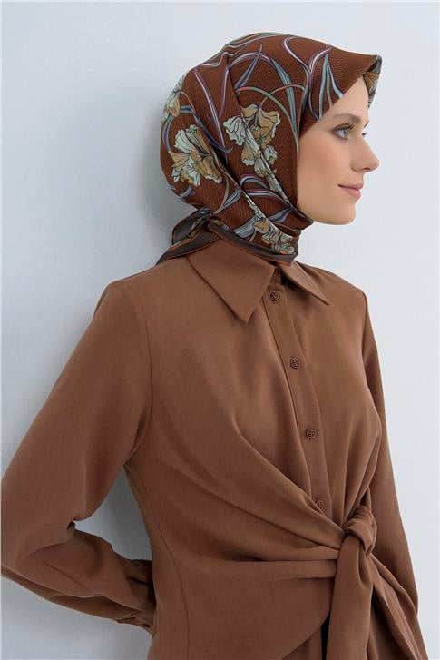 Armine  Saf İpek Twill Eşarp 9512D 54