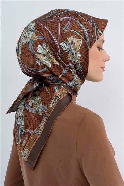 Armine  Saf İpek Twill Eşarp 9512D 54