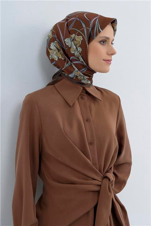 Armine  Saf İpek Twill Eşarp 9512D 54