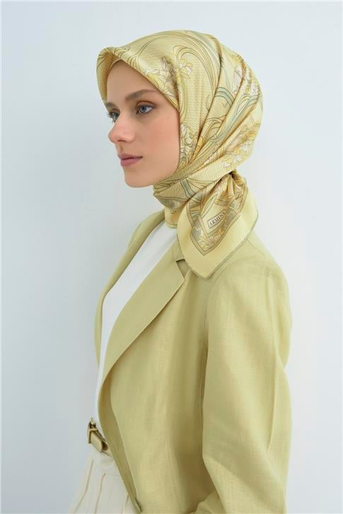 Armine  Saf İpek Twill Eşarp 9512D 84