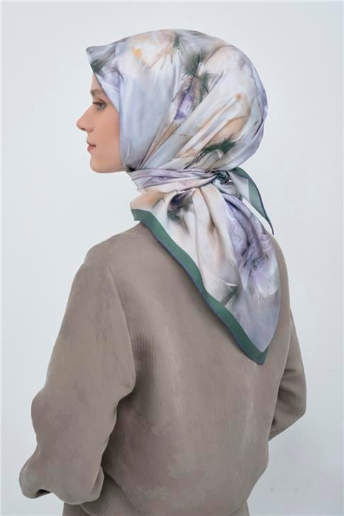 Armine  Saf İpek Twill Eşarp 9515D 01