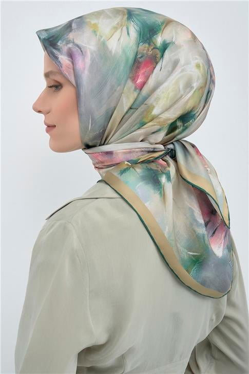 Armine  Saf İpek Twill Eşarp 9515D 02