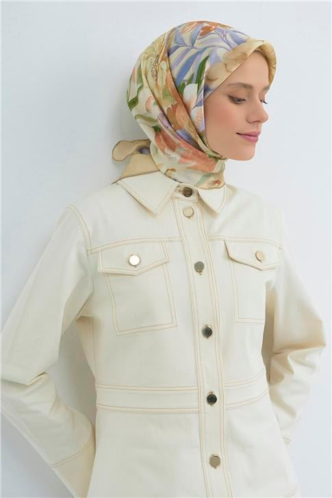 Armine  Saf İpek Twill Eşarp 9516D 03