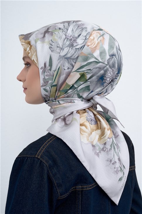 Armine  Saf İpek Twill Eşarp 9516D 04