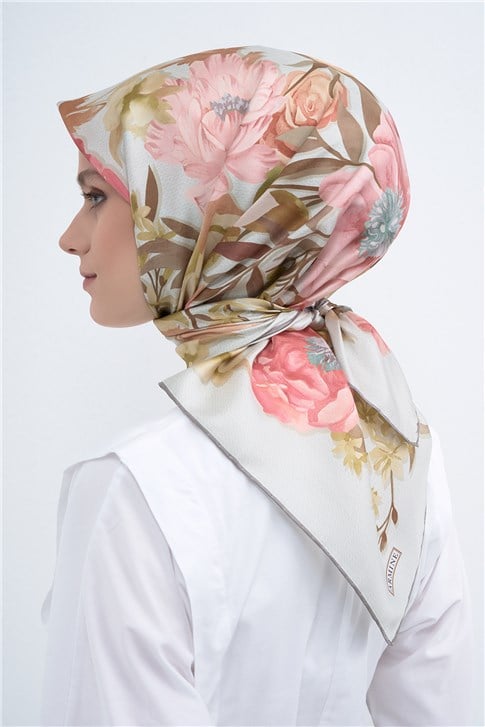 Armine  Saf İpek Twill Eşarp 9516D 38