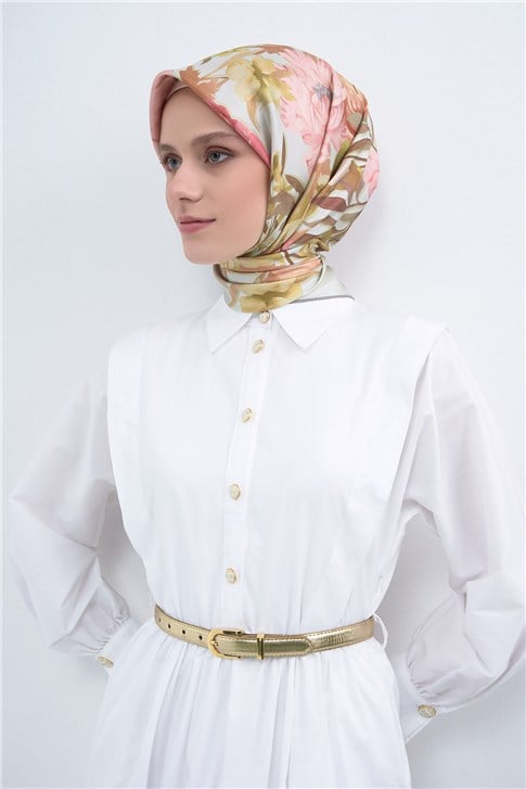 Armine  Saf İpek Twill Eşarp 9516D 38