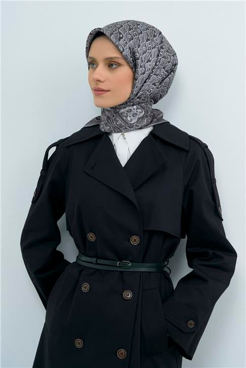 Armine  Saf İpek Twill Eşarp 9518D 01