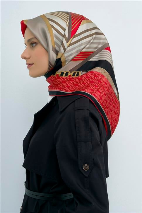Armine  Saf İpek Twill Eşarp 9521D 05