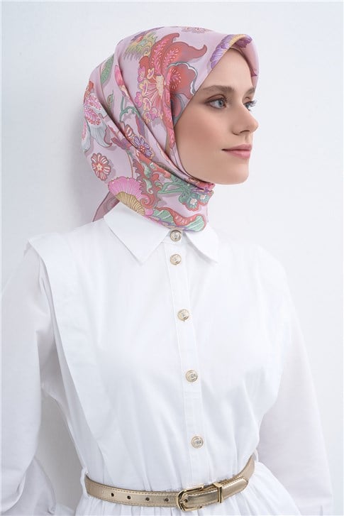 Armine  Saf İpek Twill Eşarp 9523D 06