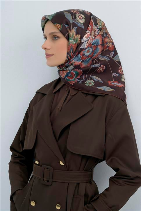 Armine  Saf İpek Twill Eşarp 9523D 07