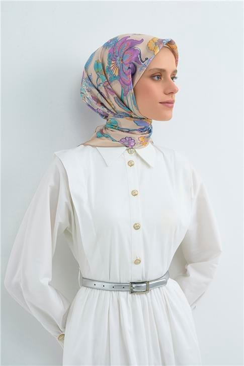 Armine  Saf İpek Twill Eşarp 9523D 35