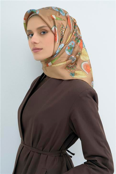 Armine  Saf İpek Twill Eşarp 9532D 04