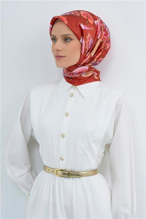 Armine  Saf İpek Twill Eşarp 9532D 35
