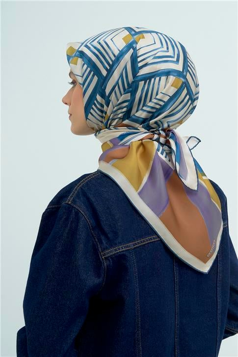 Armine  Saf İpek Twill Eşarp 9534D 01