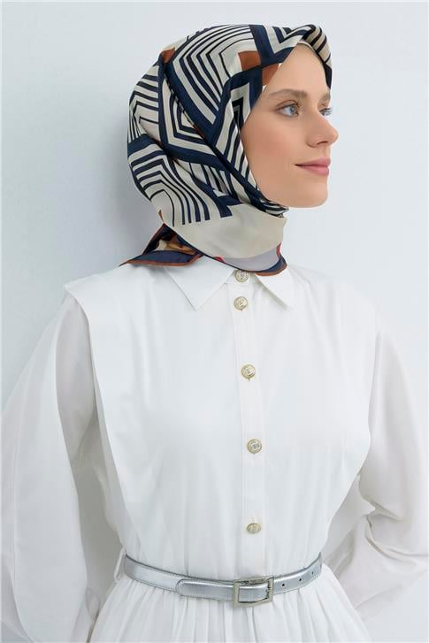 Armine  Saf İpek Twill Eşarp 9534D 80